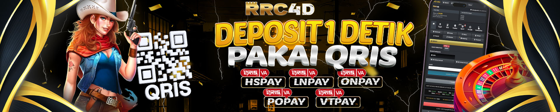 RRC4D - Deposit Cepat 1 Detik Gunakan QRIS